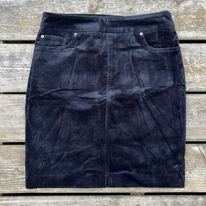 Black Corduroy Skirt